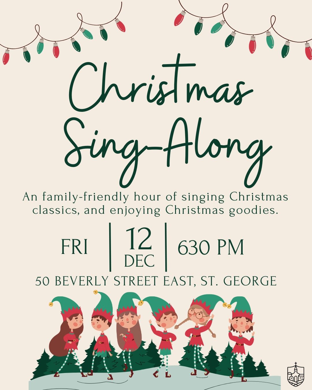 Join us this Friday for a Christmas sing-along of your holiday favourites! All are welcome. Looking forward to seeing you there!