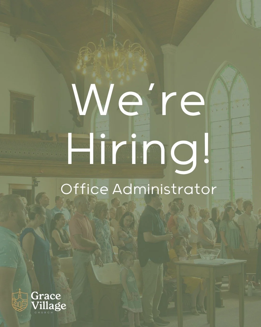 We're hiring! 

Grace Village Church is seeking a part-time Administrator to support the day-to-day life of our church. 

This role helps ensure our communication stays clear, our ministries stay organized, and our people stay connected. It&rsquo;s a