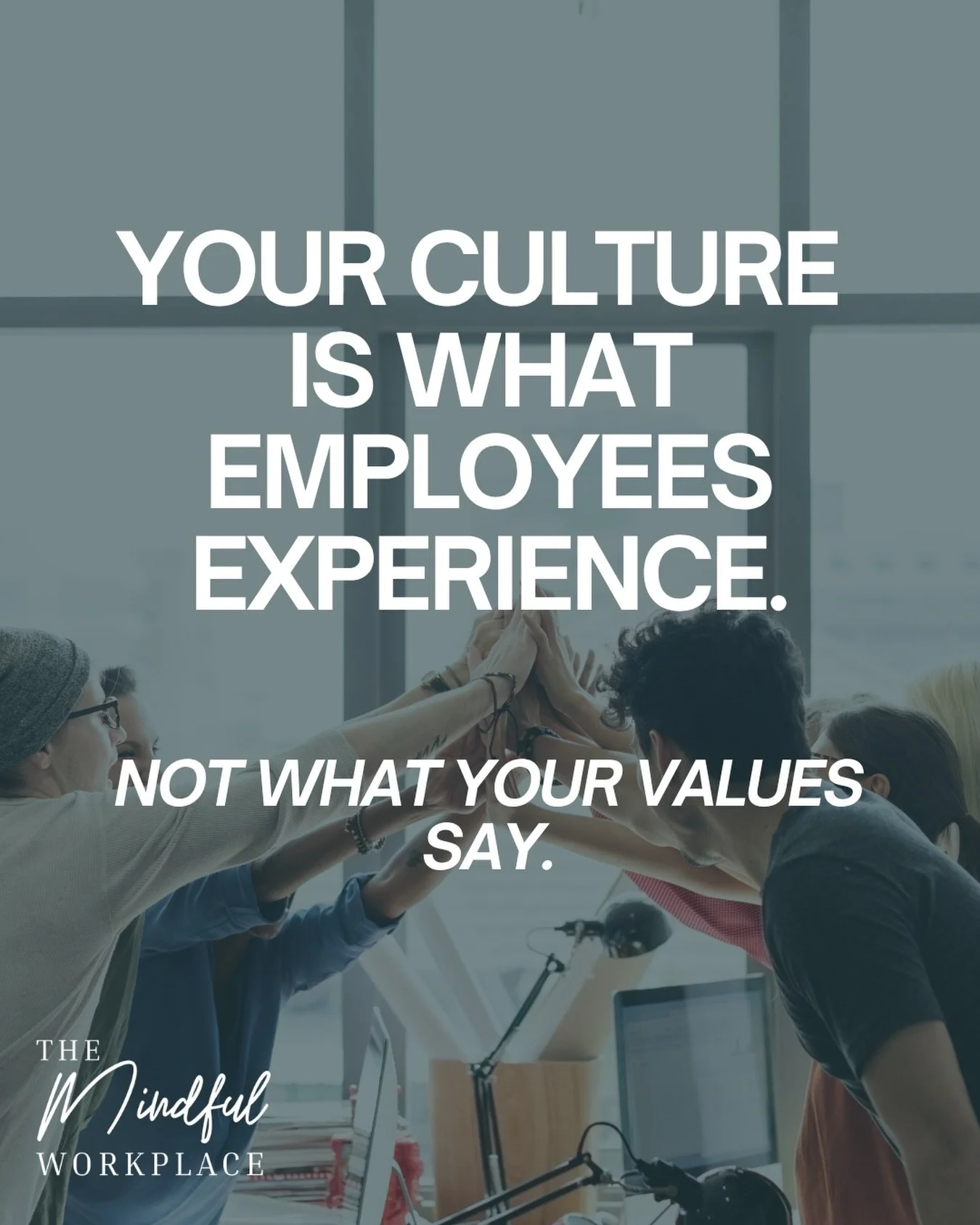 Company values matter.

But culture is shaped by what employees actually experience every day, how they&rsquo;re led, supported, recognized, and treated.

Values tell people what you believe.
Culture shows them. ✅

What does your workplace culture co