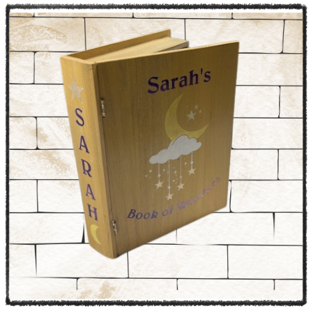 Wood Treasure Book
Paint or Stain & Stencil
10"x7"x2" - $35