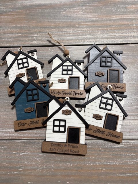 Personalized 3D House Ornament