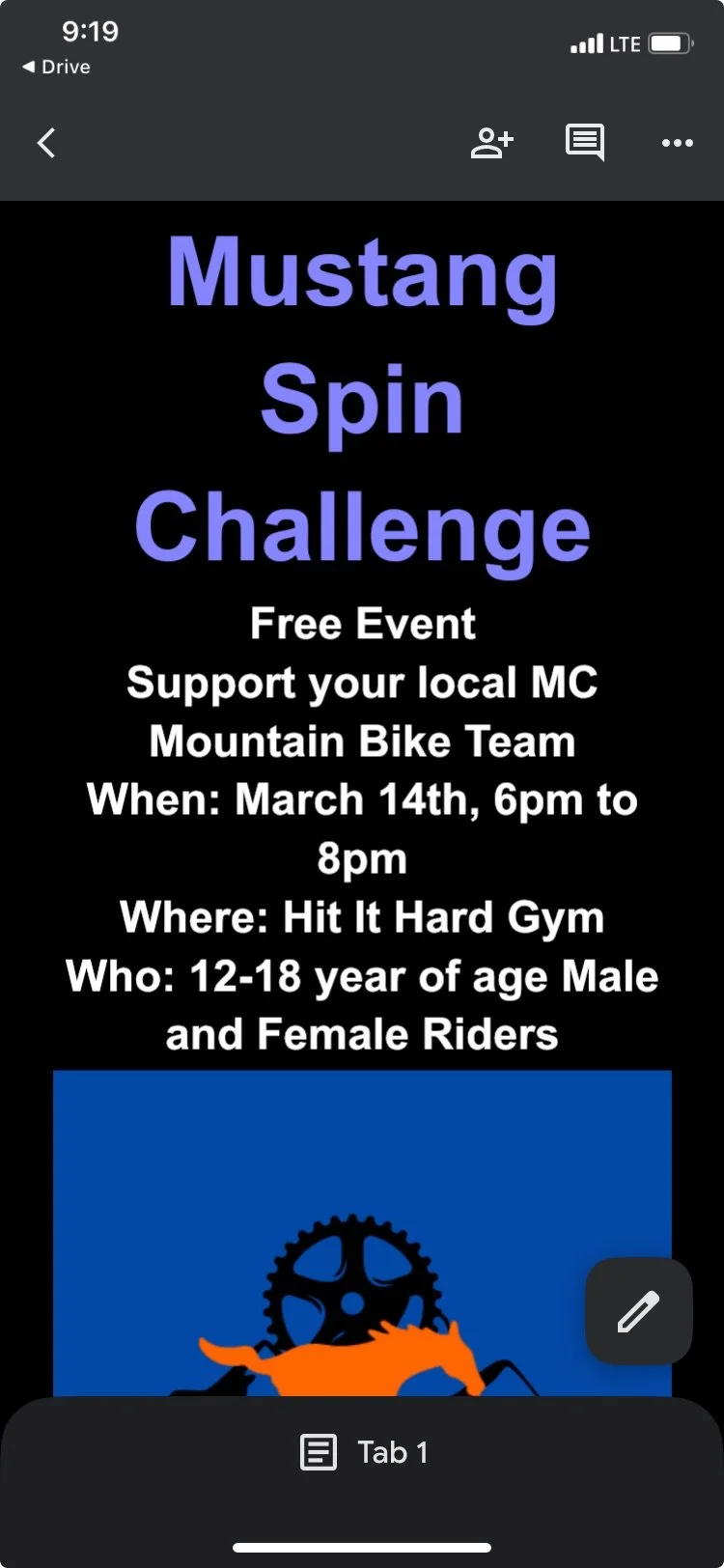 Mustang Spin Challenge