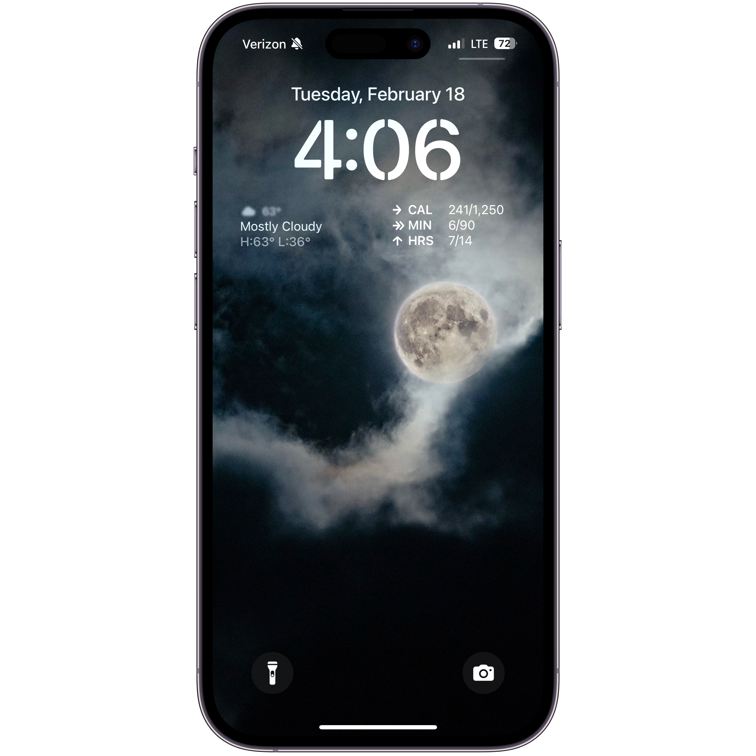 Phone Background - Blue Supermoon