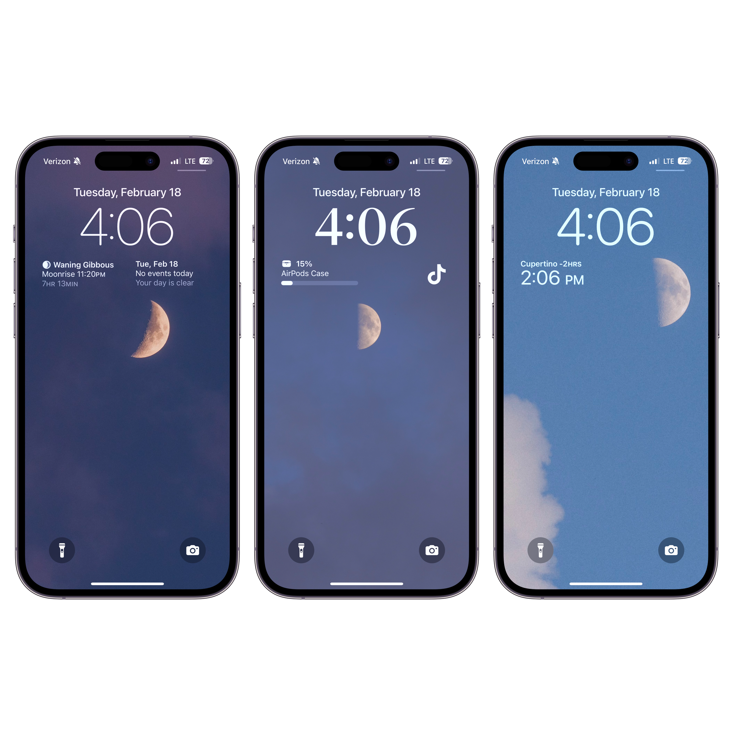 Phone Background Bundle - Moon and Sky