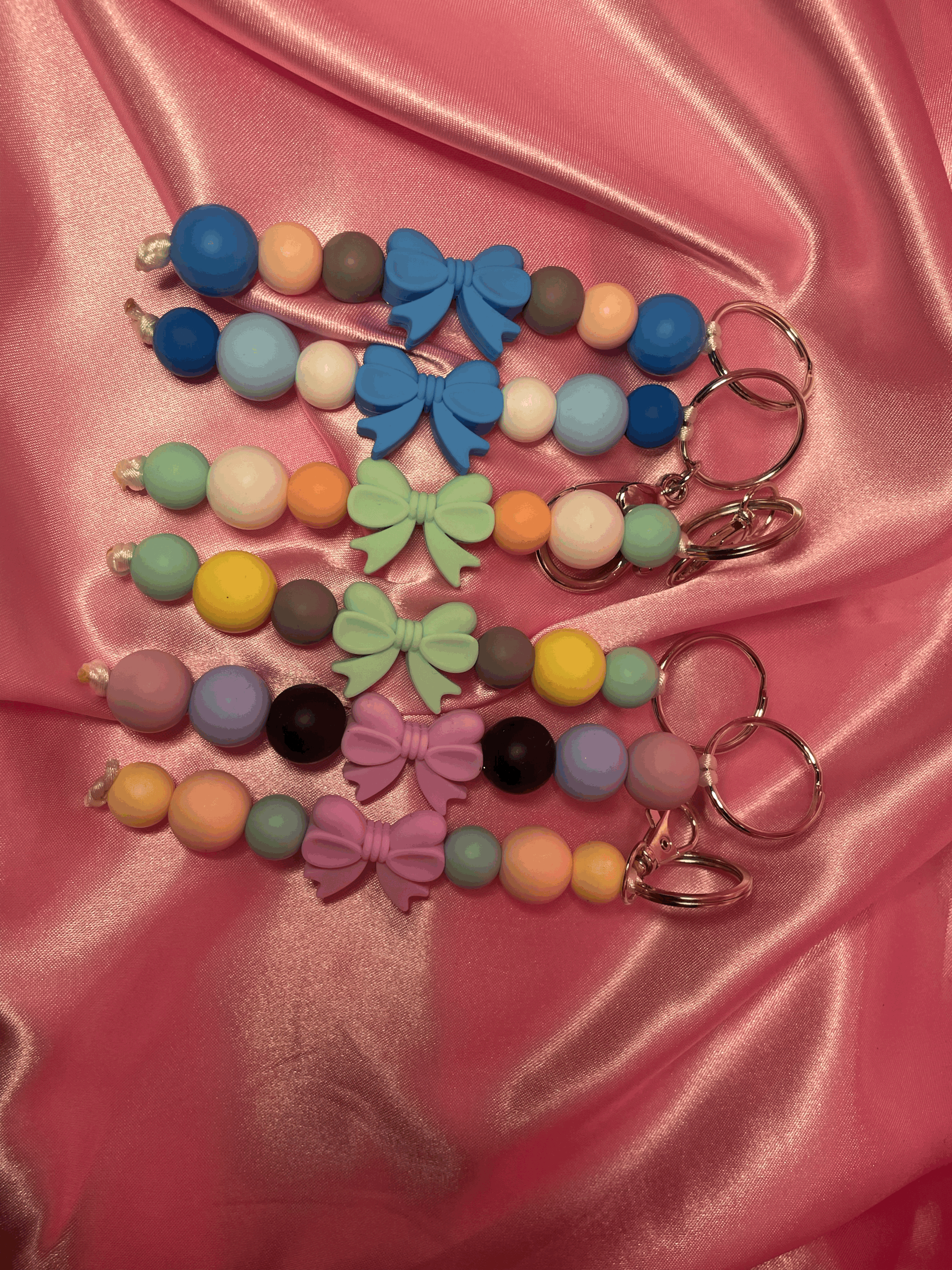 Bow Beaded Keychains