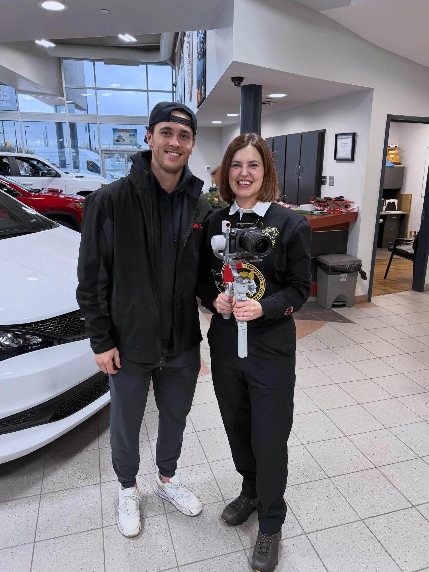 Last week, I filmed with Ottawa Senators forward Shane Pinto at Southbank Dodge &mdash; another strong project helping a local dealership increase visibility and drive revenue.

If your business is looking for:
&bull; Social media management that act