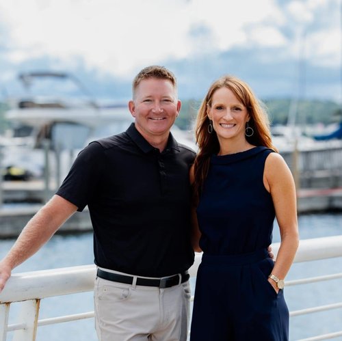 Chad and Mandy Brown, co-founders of HomeWaters Real Estate, Northern Michigan