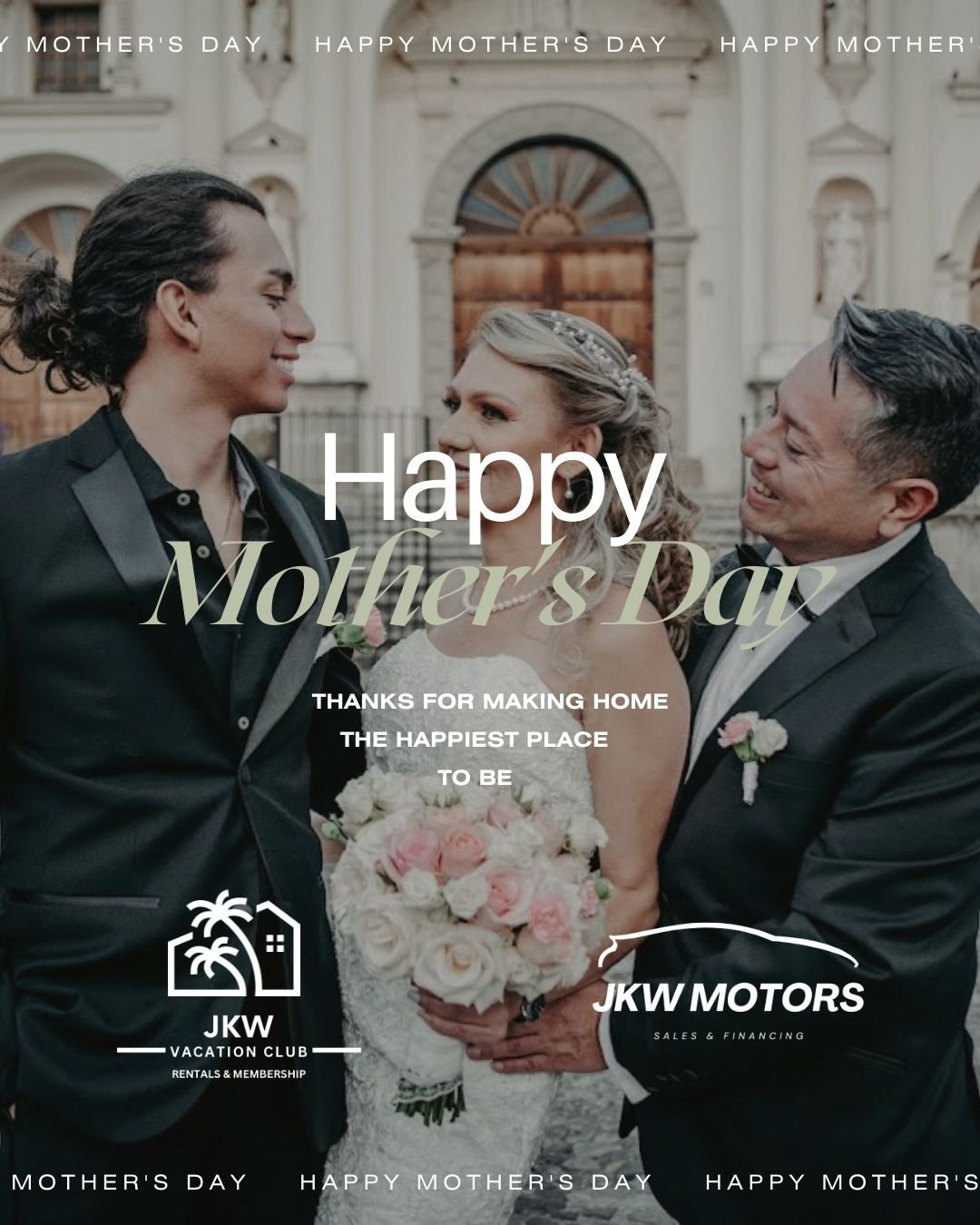 Happy Mother&rsquo;s Day from all of us at JKW Vacation Club 💐
To all the amazing moms &mdash; you plan the getaways, pack the snacks, keep everyone on schedule, and somehow still manage to make it all magical. Today, we hope you get a moment to res