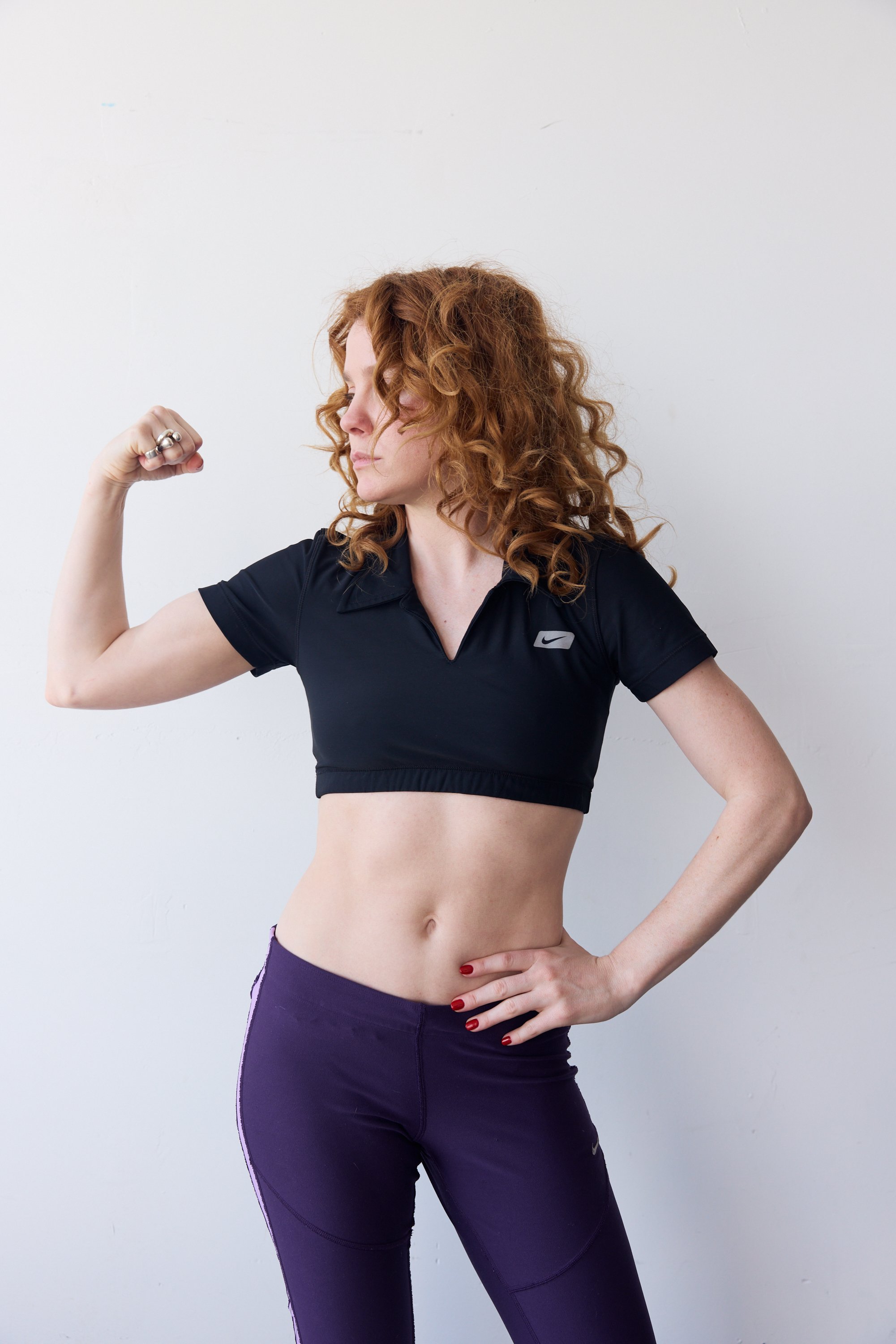 extra cropped collar top