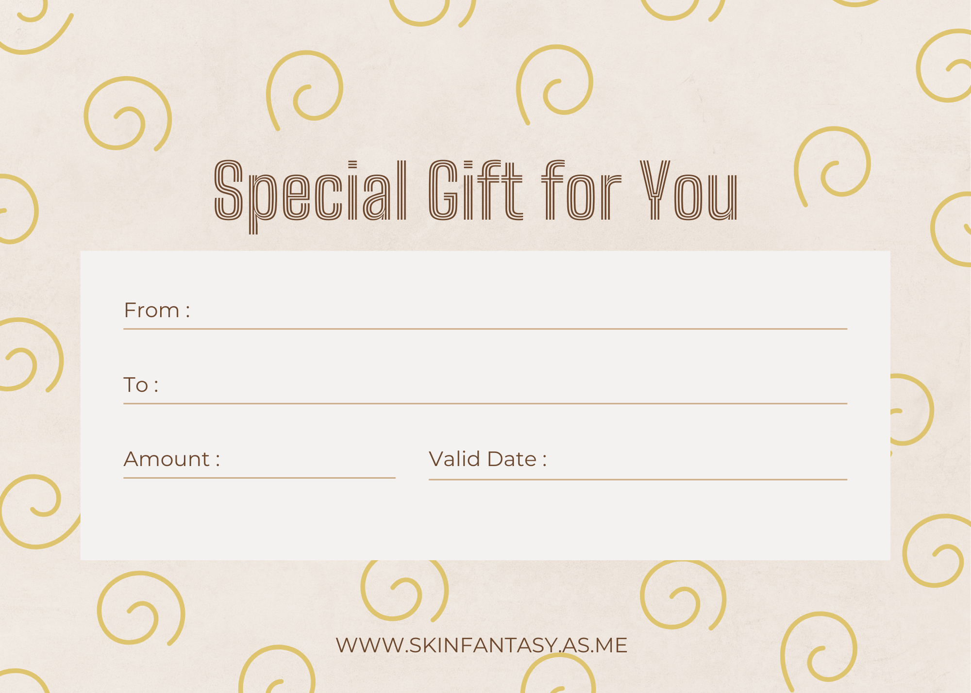 Skin Fantasy Esthetics Giftcard