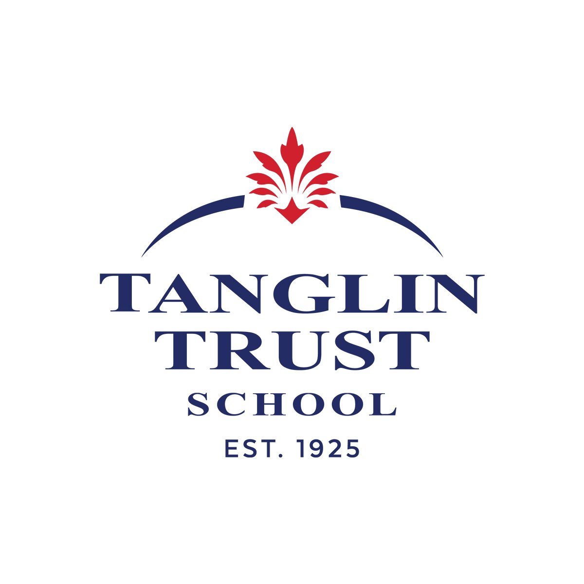 Tanglin Trust School logo with red emblem and "Est. 1925."
