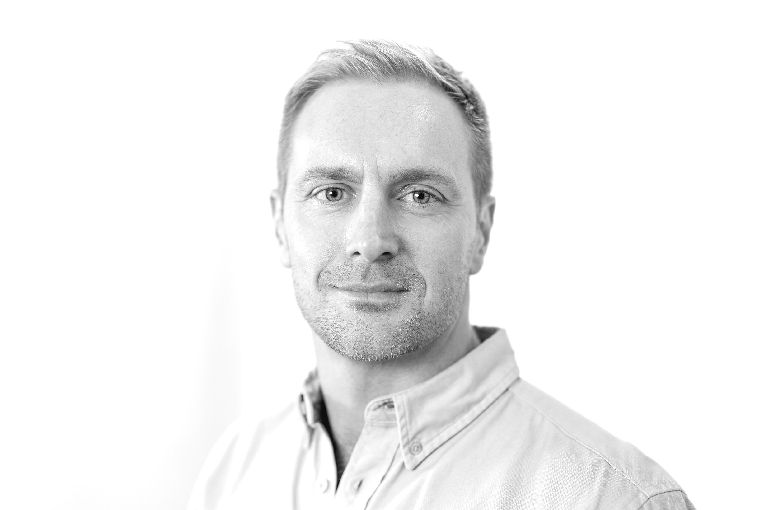 black and white image of man aged 38