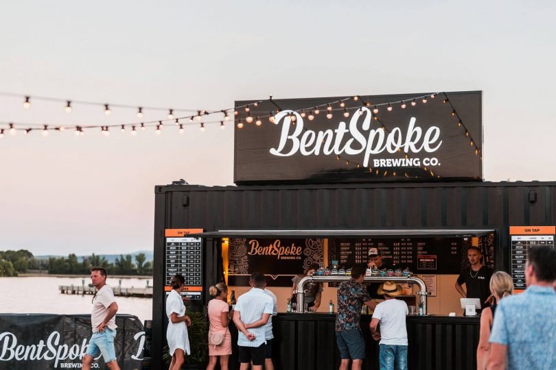Bentspoke bar front at a sponsorship engagement & activation event