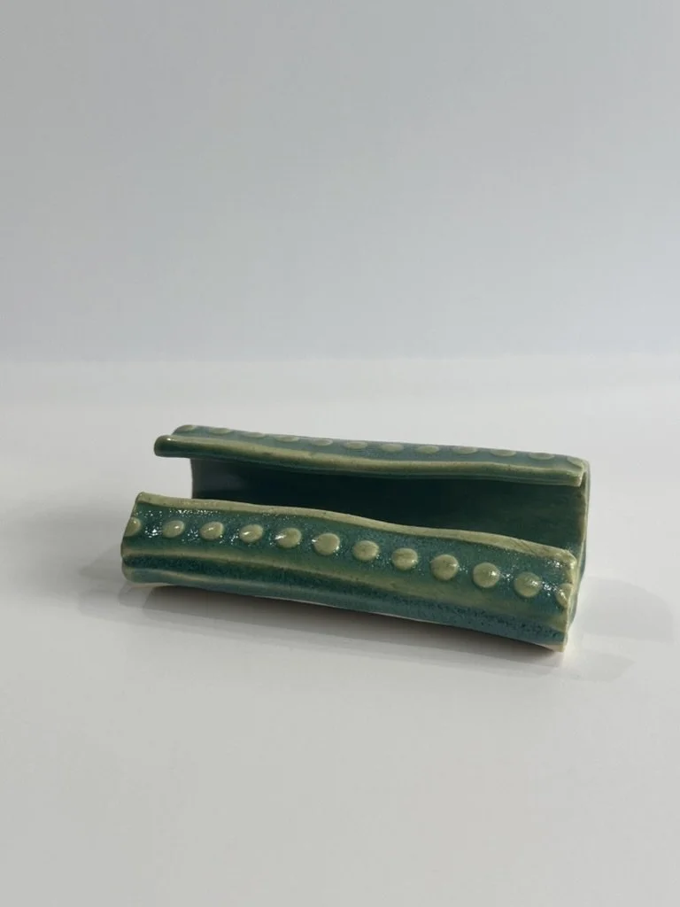 Green Business Card Holder