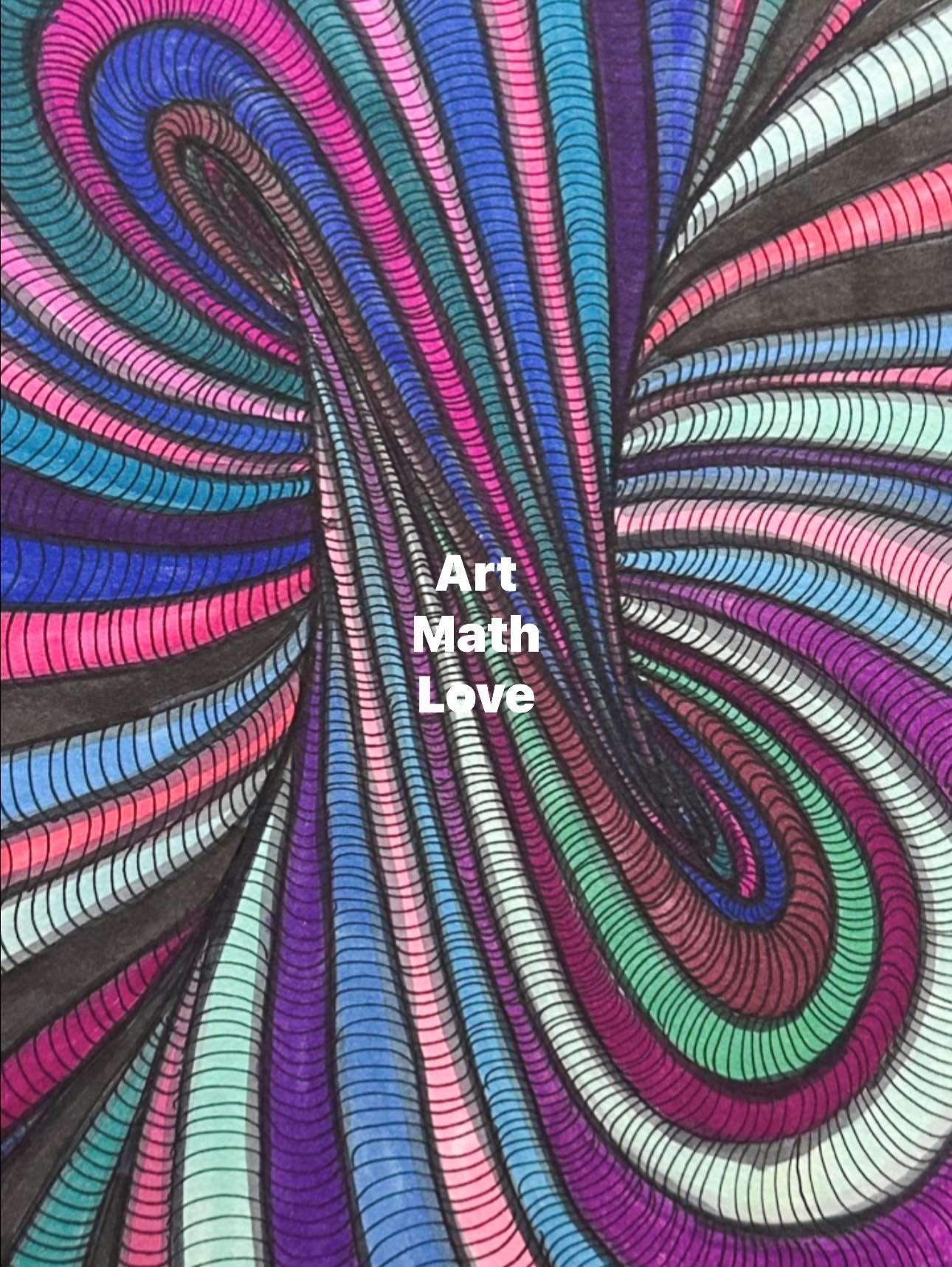 5 days to ArtMathLove!
Here&rsquo;s a throwback to one of my colorful pattern drawings &mdash; flowing lines, curves, and rhythm all connecting math and art. It&rsquo;s wild to think the show is just days away! 💜💙💗

#ArtMathLove #MathInArt #Geomet
