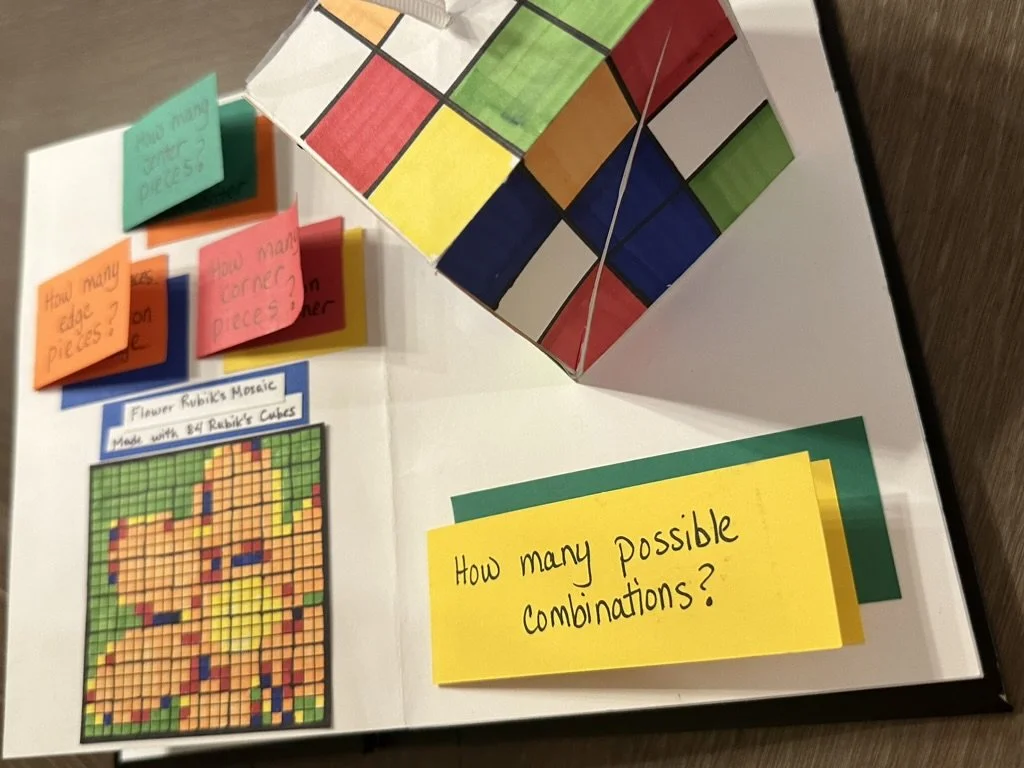 Artist Book - Pop Up Book Rubik's Page