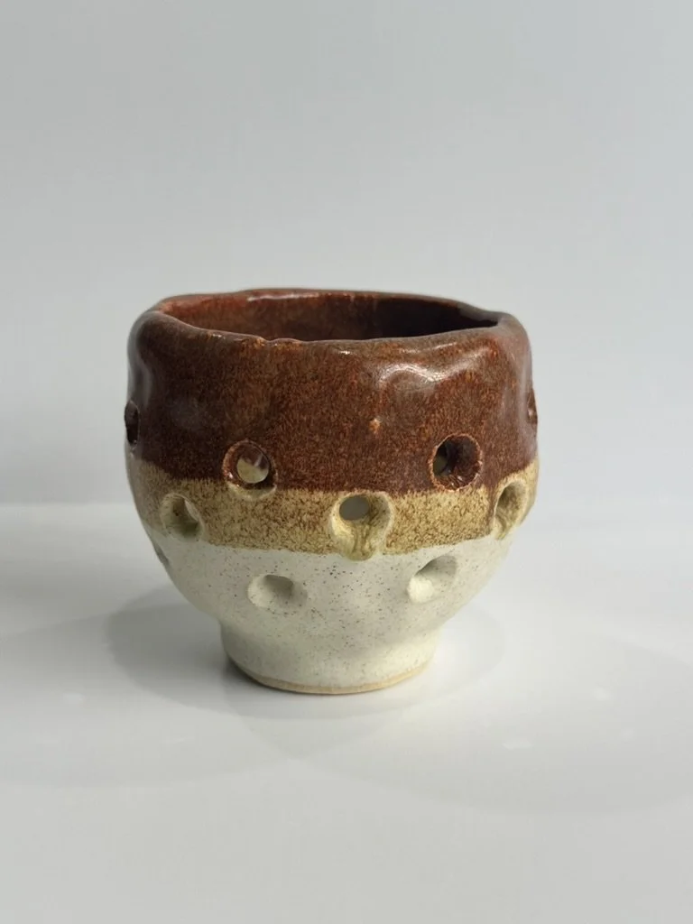 Brown Gradient Bowl with Holes (NFS)