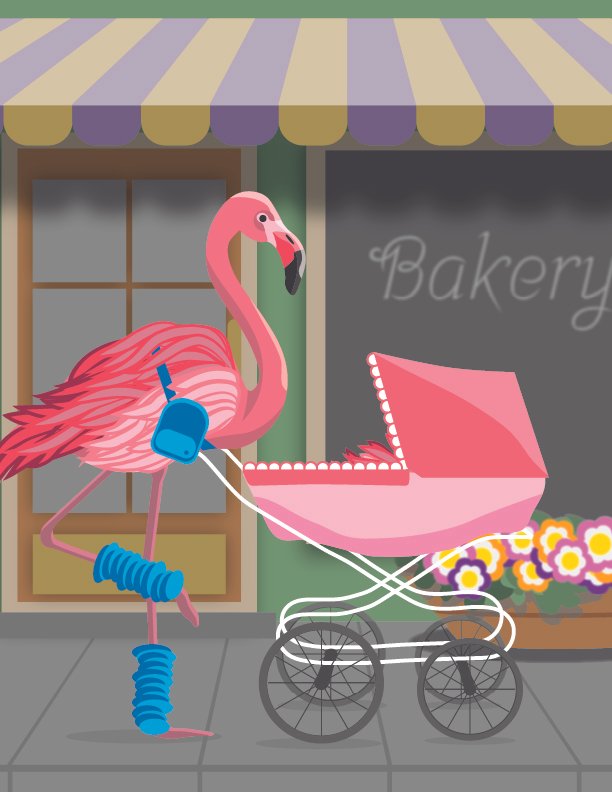 Flamingo Character Design