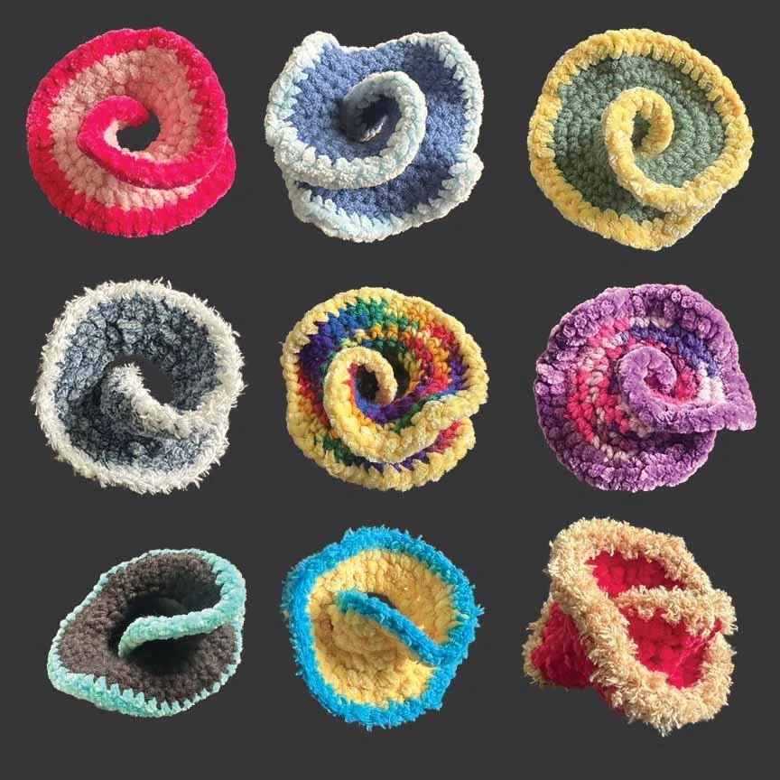 Hyperbolic Möbius Crochet Fidget Toy