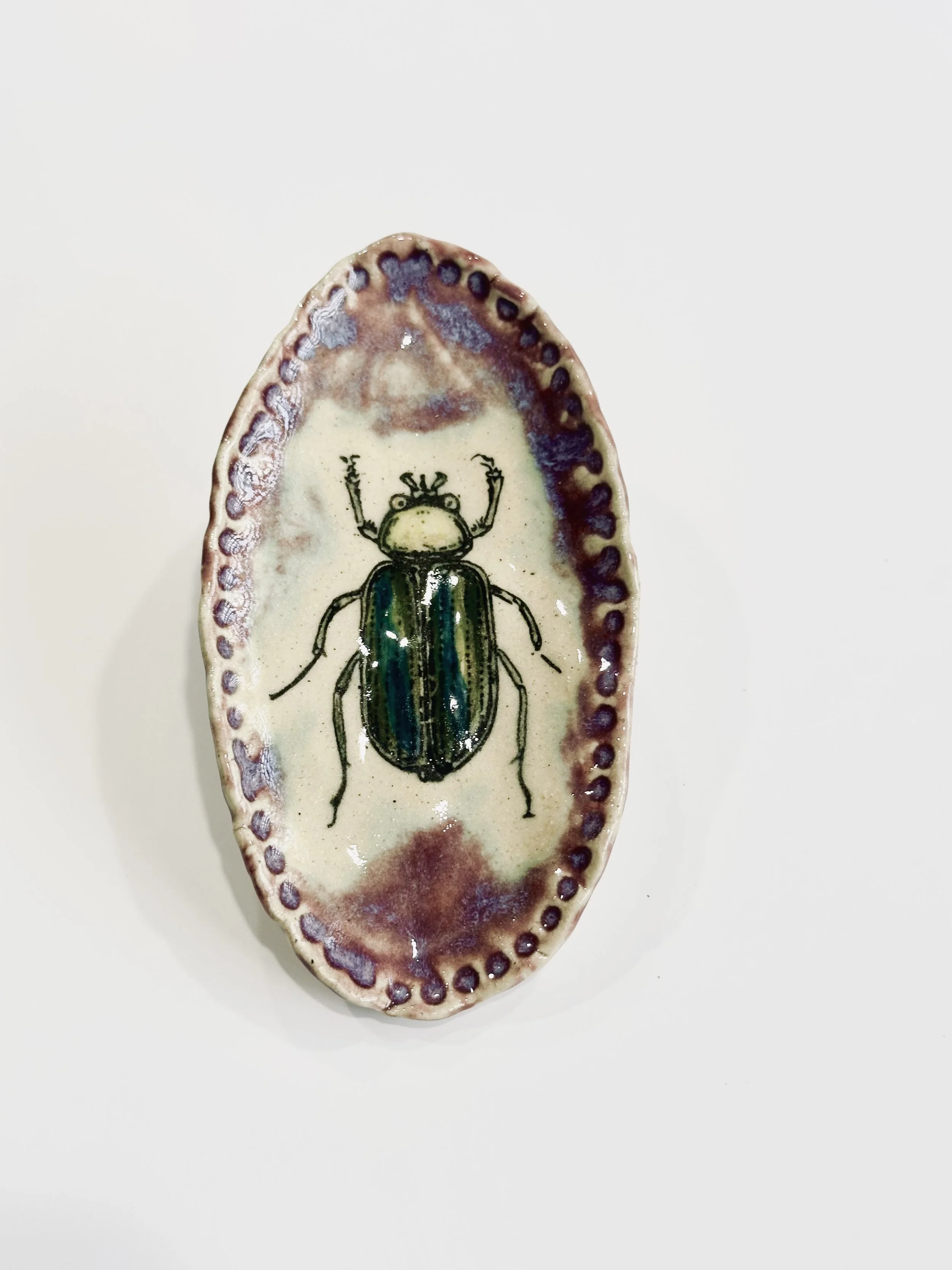 Oval Beetle Ring Dish