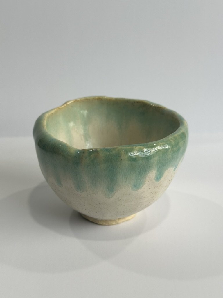 Turquoise Drip Small Bowl 