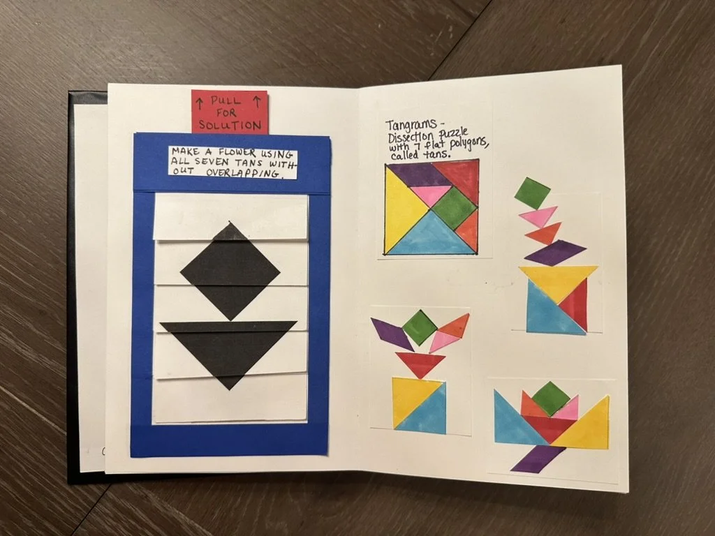 Artist Book - Pop Up Book Tangrams - Make the shape