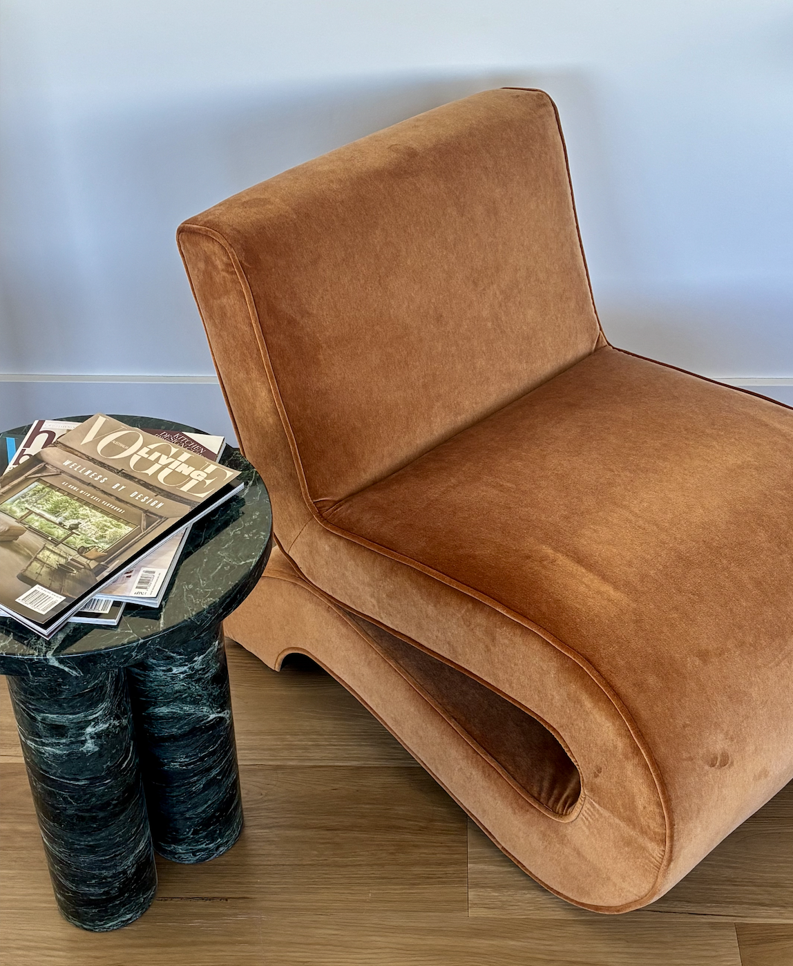 Luno Lounge Chair - Burnt Orange