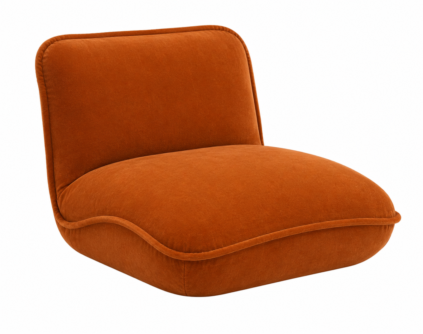 Amora Swivel  Chair - Burnt Orange