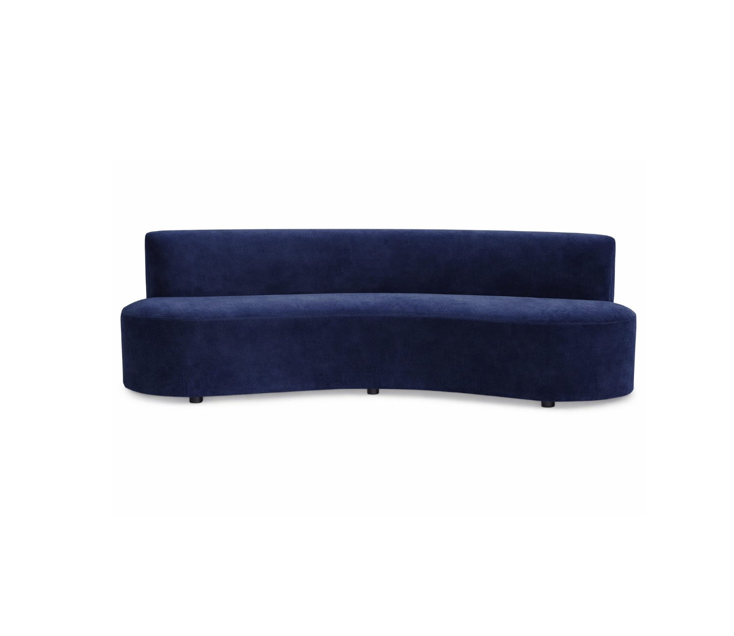 Elio Curved Sofa - Navy