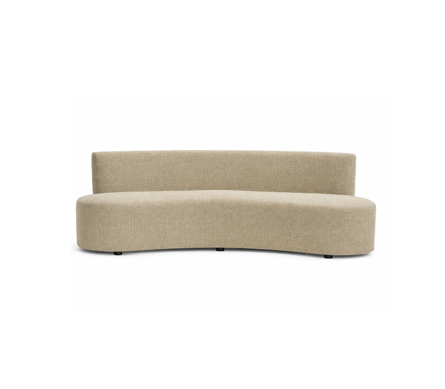 Elio Curved Sofa - Natural