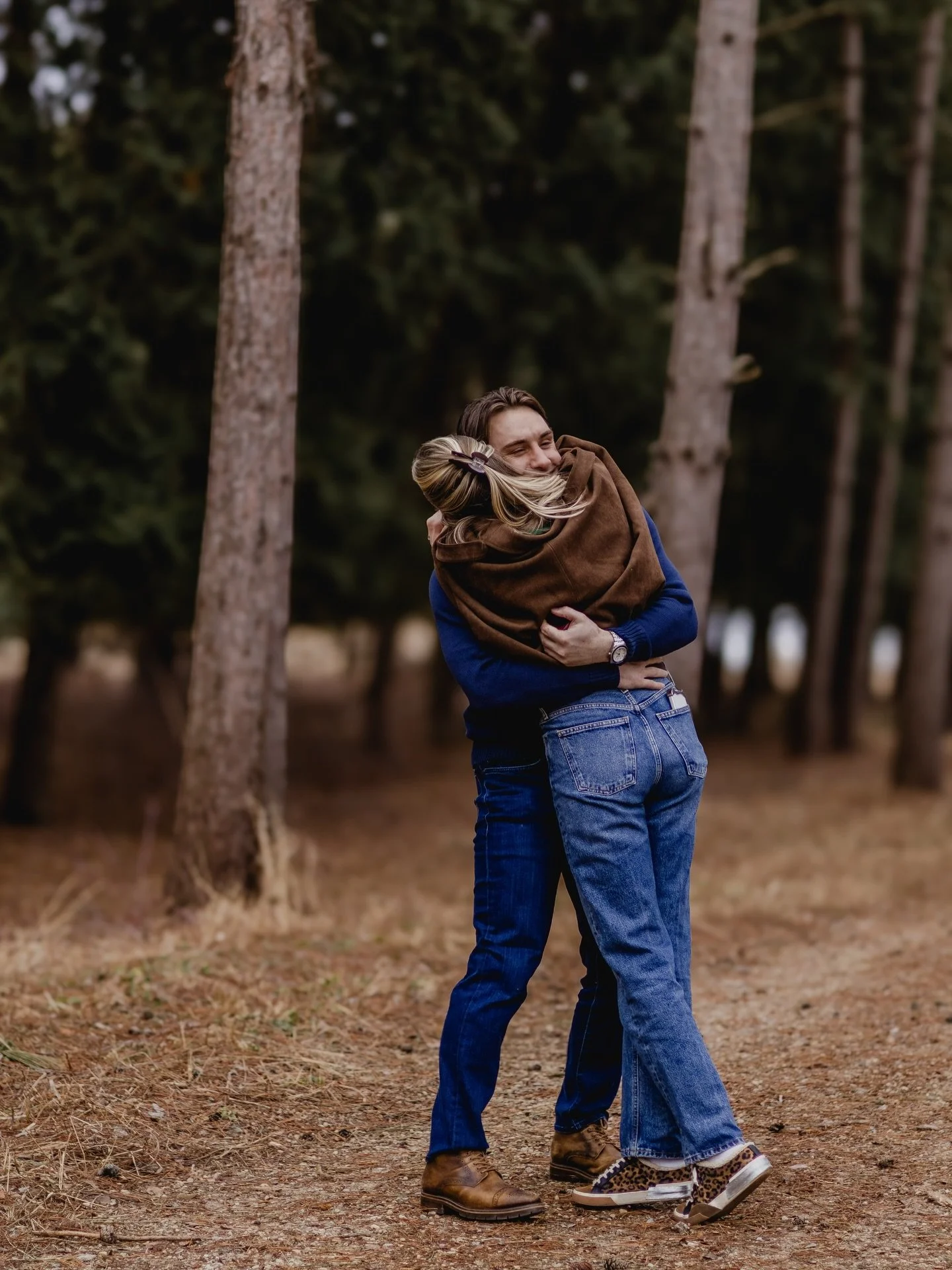dreamiest proposal in the woods🌲✨ ali + tj