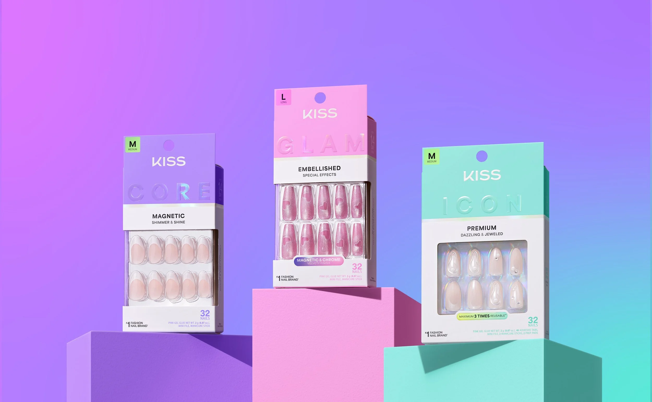 KISS Unveils Brand Relaunch Featuring Expanded Nail Sizing and Updated Product Collections