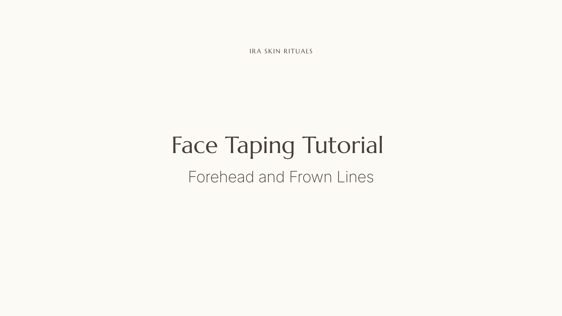 Face taping tutorial fforehead and frown lines.png