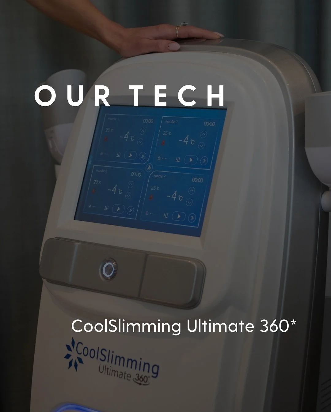 Our Technology ~ CoolSlimming Ultimate 360* 
We did the research 📚 
Here at Melt Slimming, our state-of-the-art technology delivers safe, pain-free and permanent fat reduction. 
CoolSlimming 360* uses advanced cooling technology to selectively tar