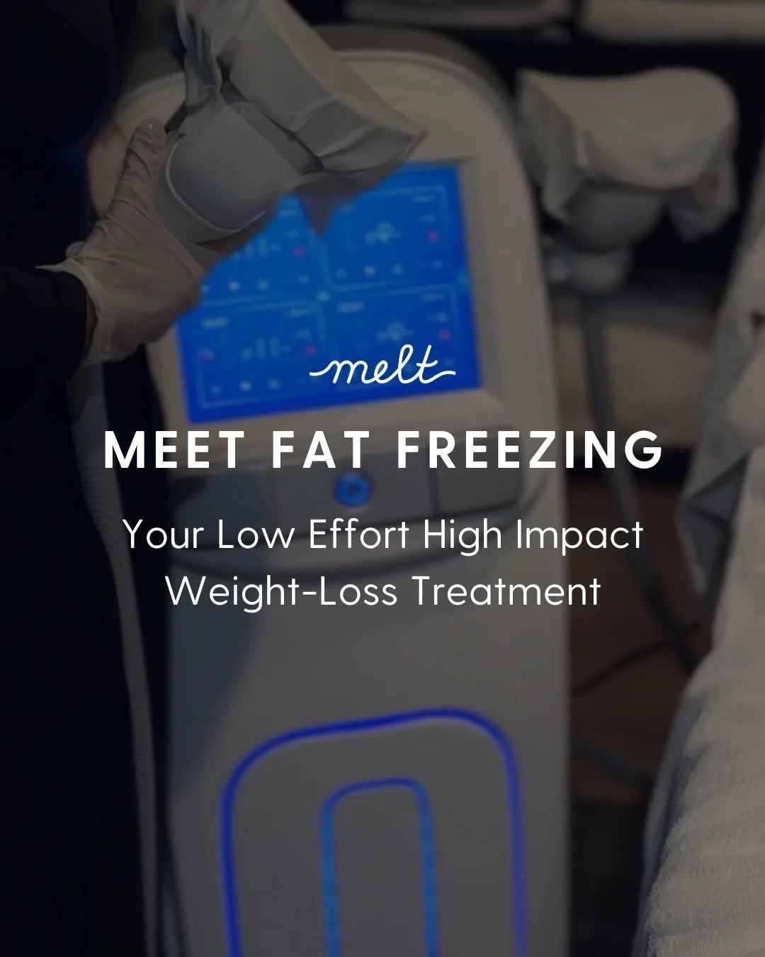 1 Session. 4 Applicators. 40% Fat Reduction.
ONLY $349 at Melt Slimming Subi

Meet Fat Freezing, Your LOW EFFORT, HIGH IMPACT Weight-loss Treatment.

Cryolipolysis aka Fat Freezing works by freezing stubborn fat cells so your body can naturally flush