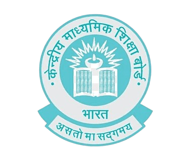 Logo of the Central Board of Secondary Education (CBSE) in Hindi, featuring an open book and lamp.