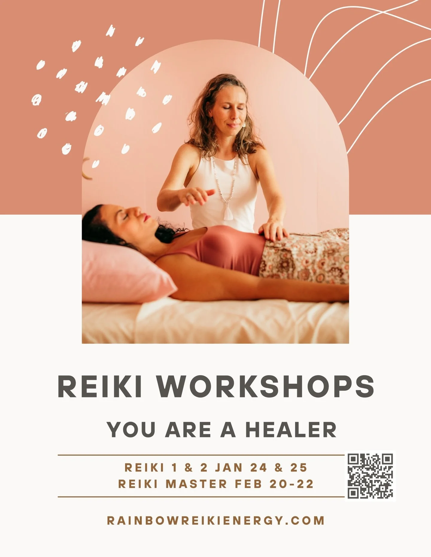 Join us for Reiki workshops in the new year! 🪩
✨Jan 24 &amp; 25 ~ Reiki 1 &amp; 2
✨ Feb 20-22 ~ Reiki Master Workshop
+ the much-anticipated Karuna Reiki Master Workshop in late April/ early May 🌟

Sign up today &amp; claim an early bird discount ?