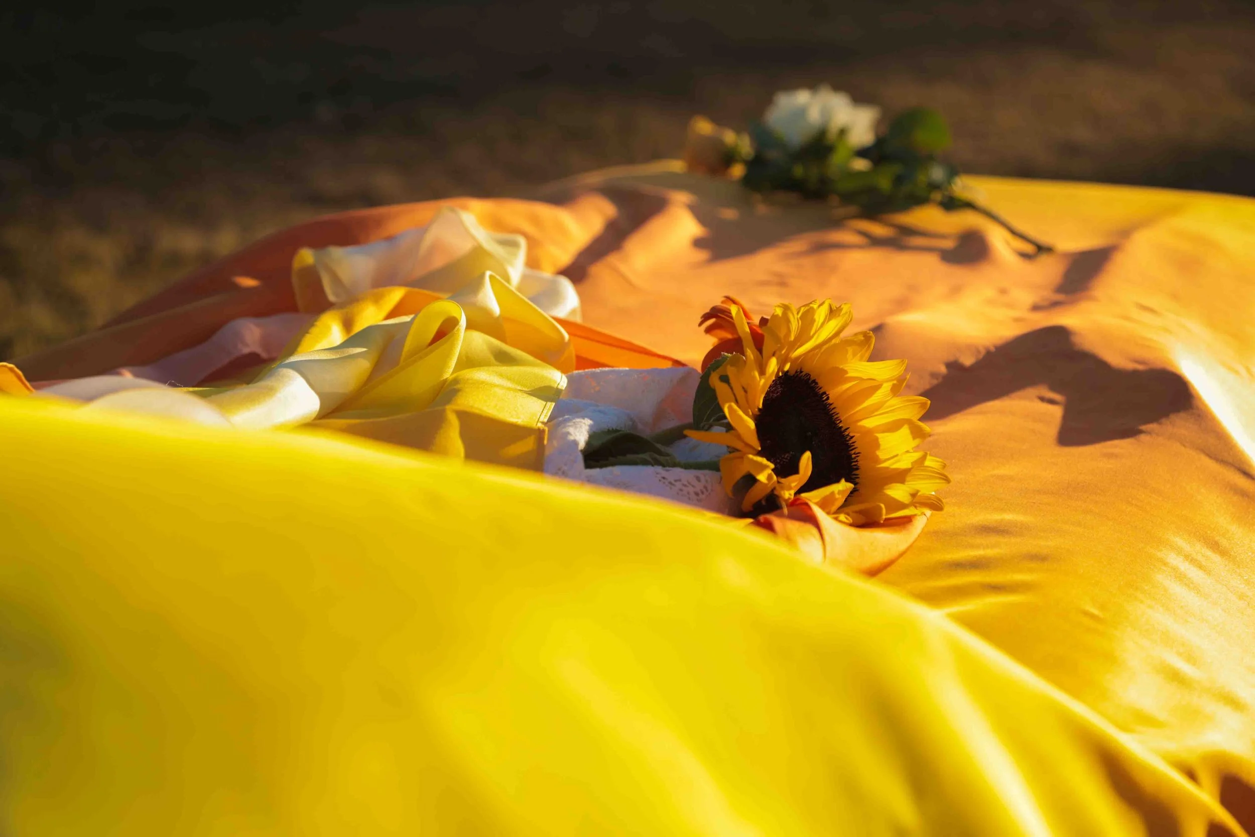 Radiant Sunflower Silk Cover (Made to Order)