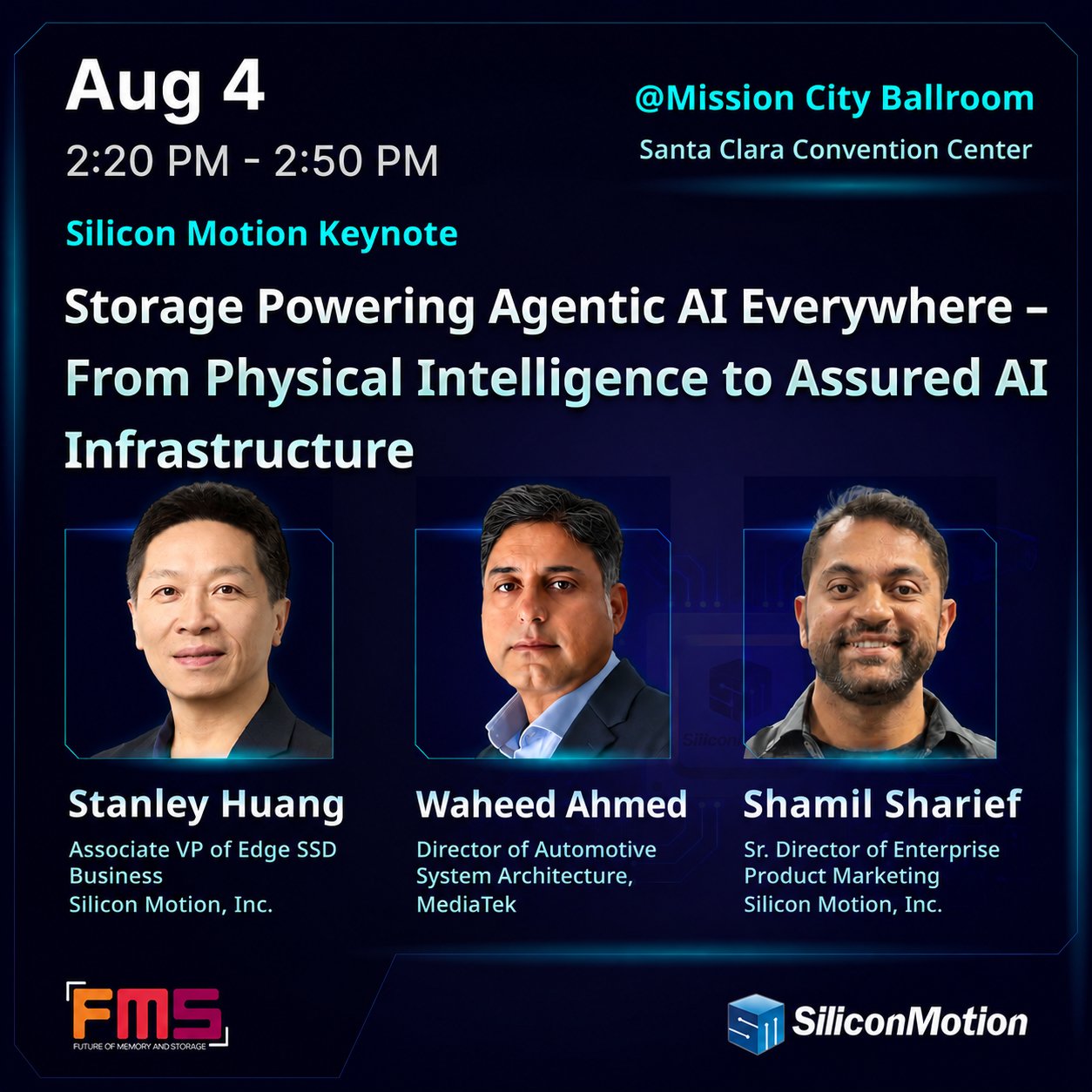 Silicon Motion and MediaTek to Present Automotive Storage Technology at FMS 2026
