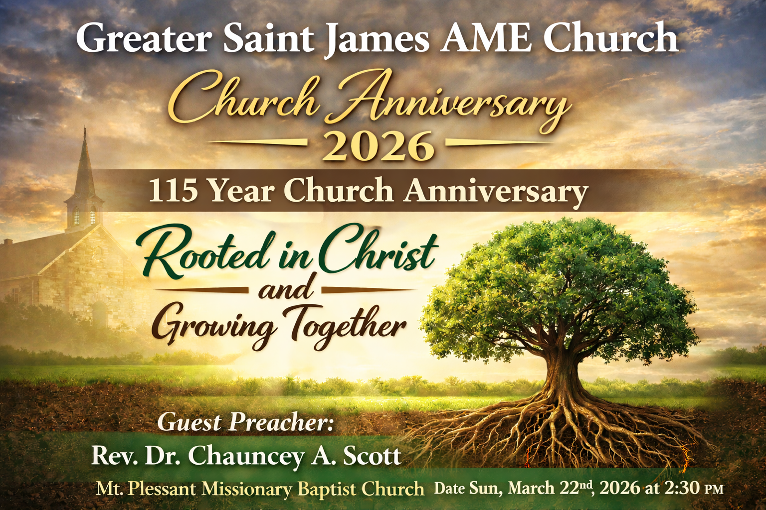 Upcoming Events — Greater St. James AME Church