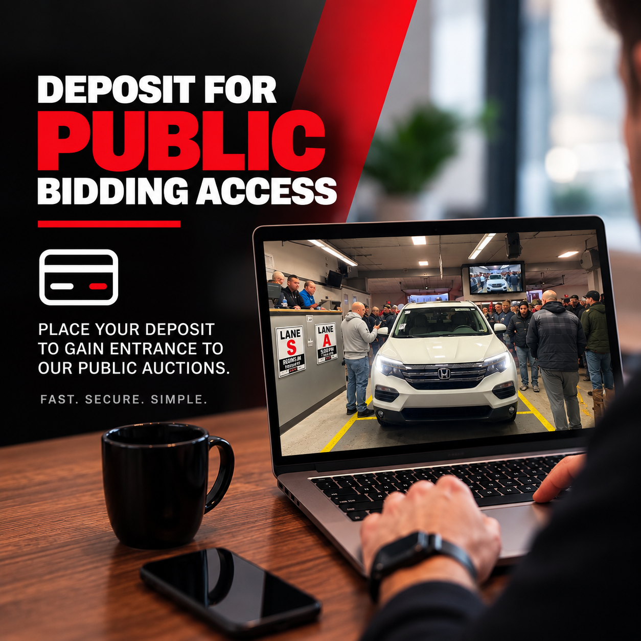 Deposit for Public Bidding Access