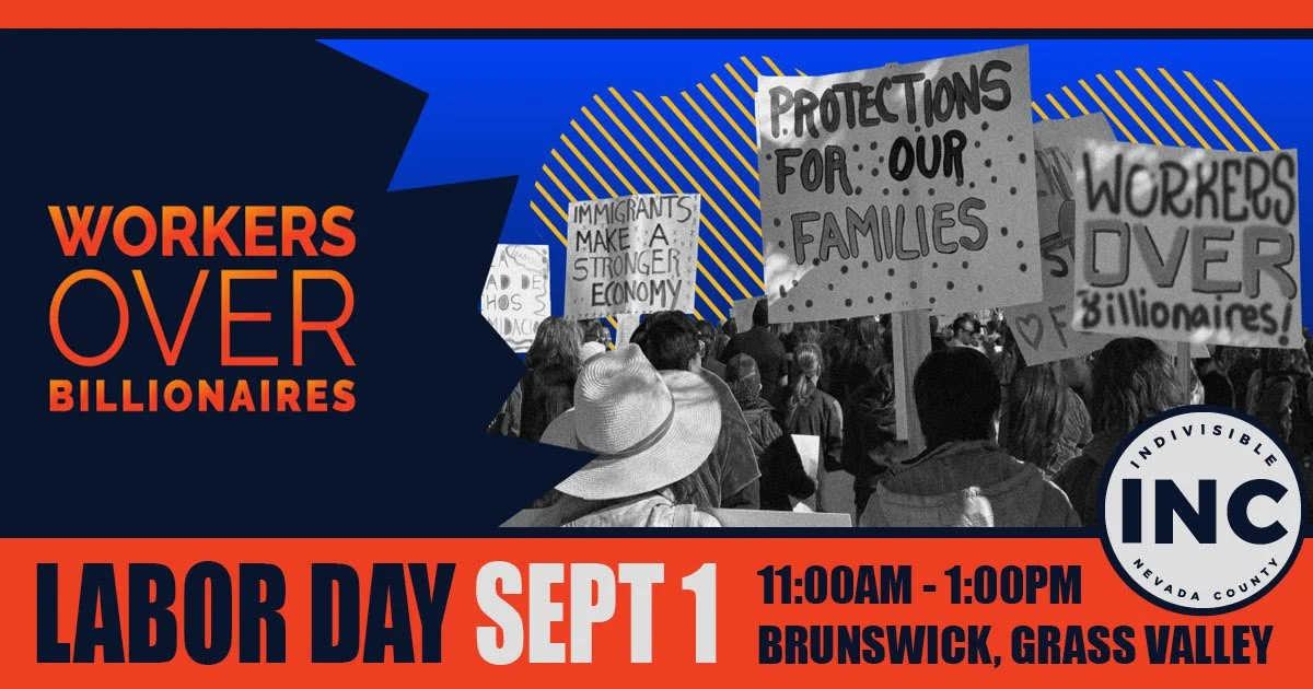 8/29/25 Newsletter - Wear Blue. Bring Food. Big Protest Day - Monday!