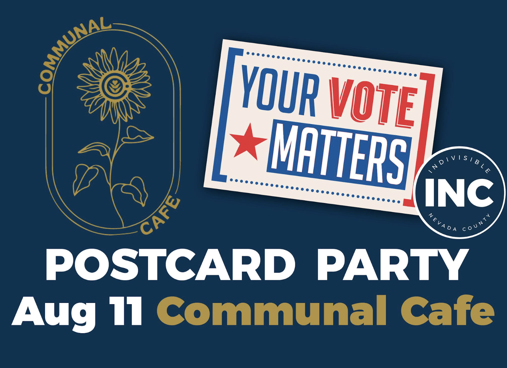 Postcard Party @ Communal Cafe 