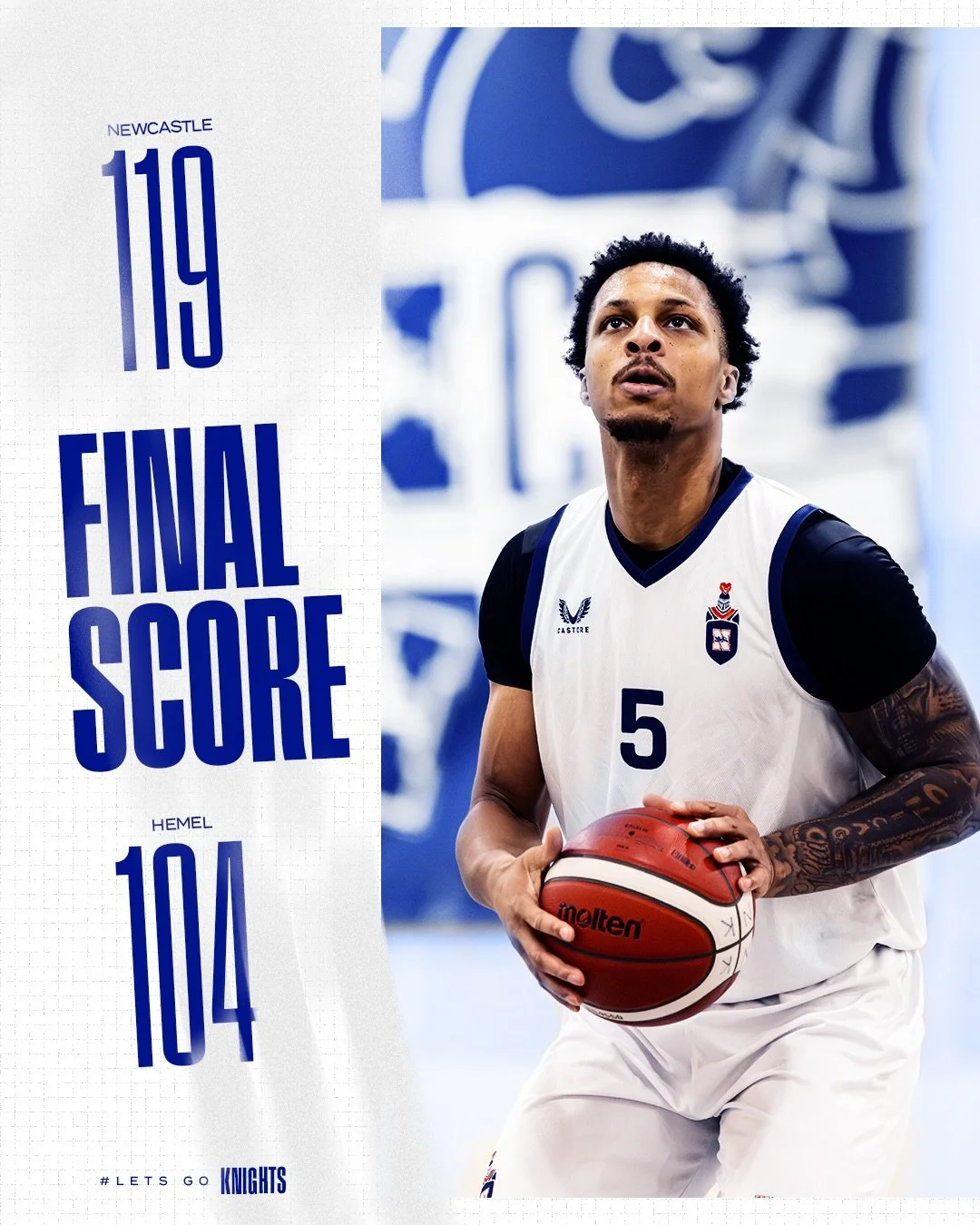 Newcastle take the win on the road against Hemel

MVP: @jaronthames 40pts 9reb 3ast 2stl | Index +50 (League record)

Honourable mentions: 
@_bradleydean_ 40pts 5reb 7ast 3stl | Index +40
Messiah Jones: 13pts 12reb (9 offensive rebounds) 3ast 3stl | 