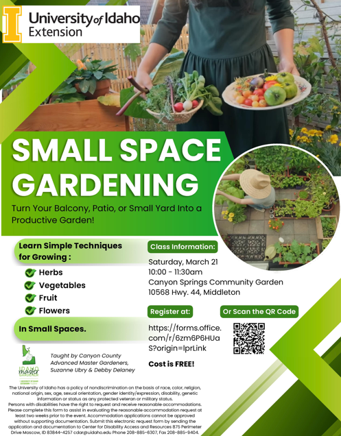 Small Space Gardening