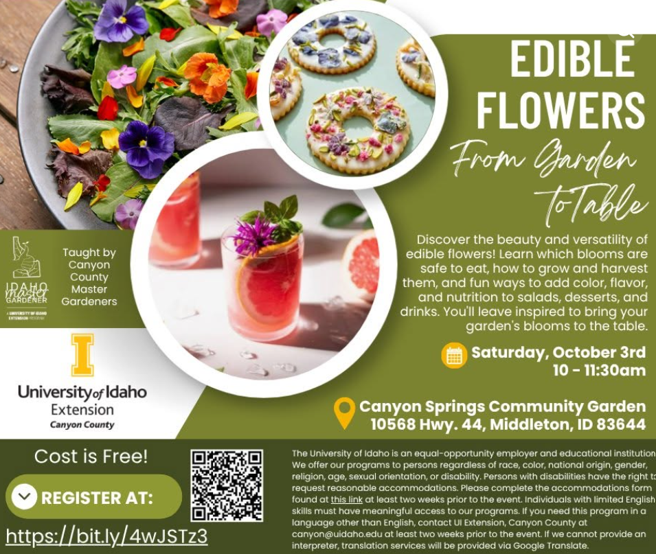Edible Flowers - From Garden to Table