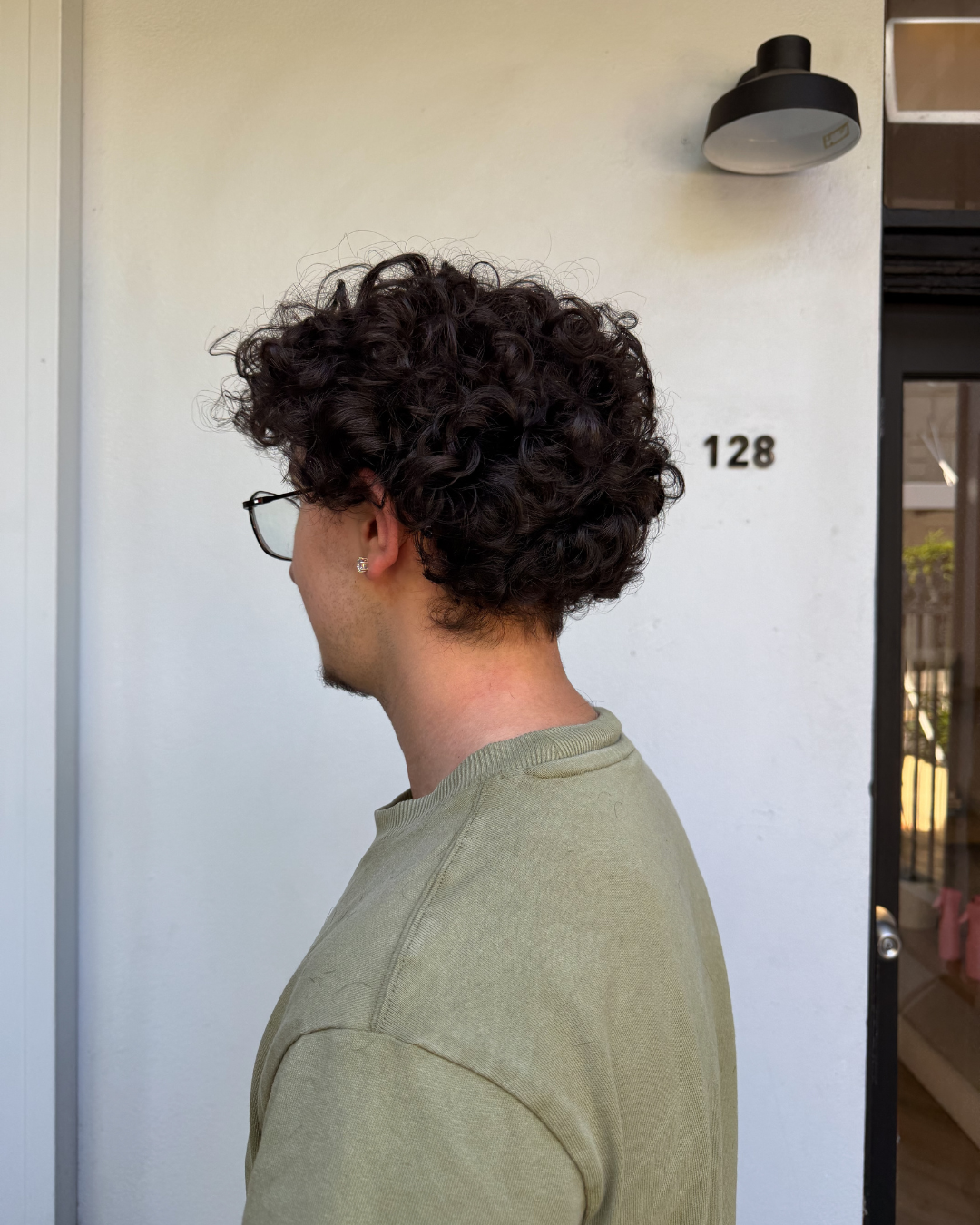 Men's curly hair result at The Curl Lab