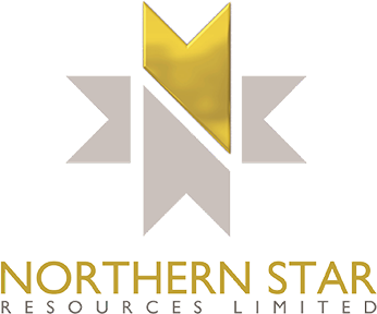 Logo for Northern Star, featuring a stylized star design with black, gray, gold, and and a partial blue element.