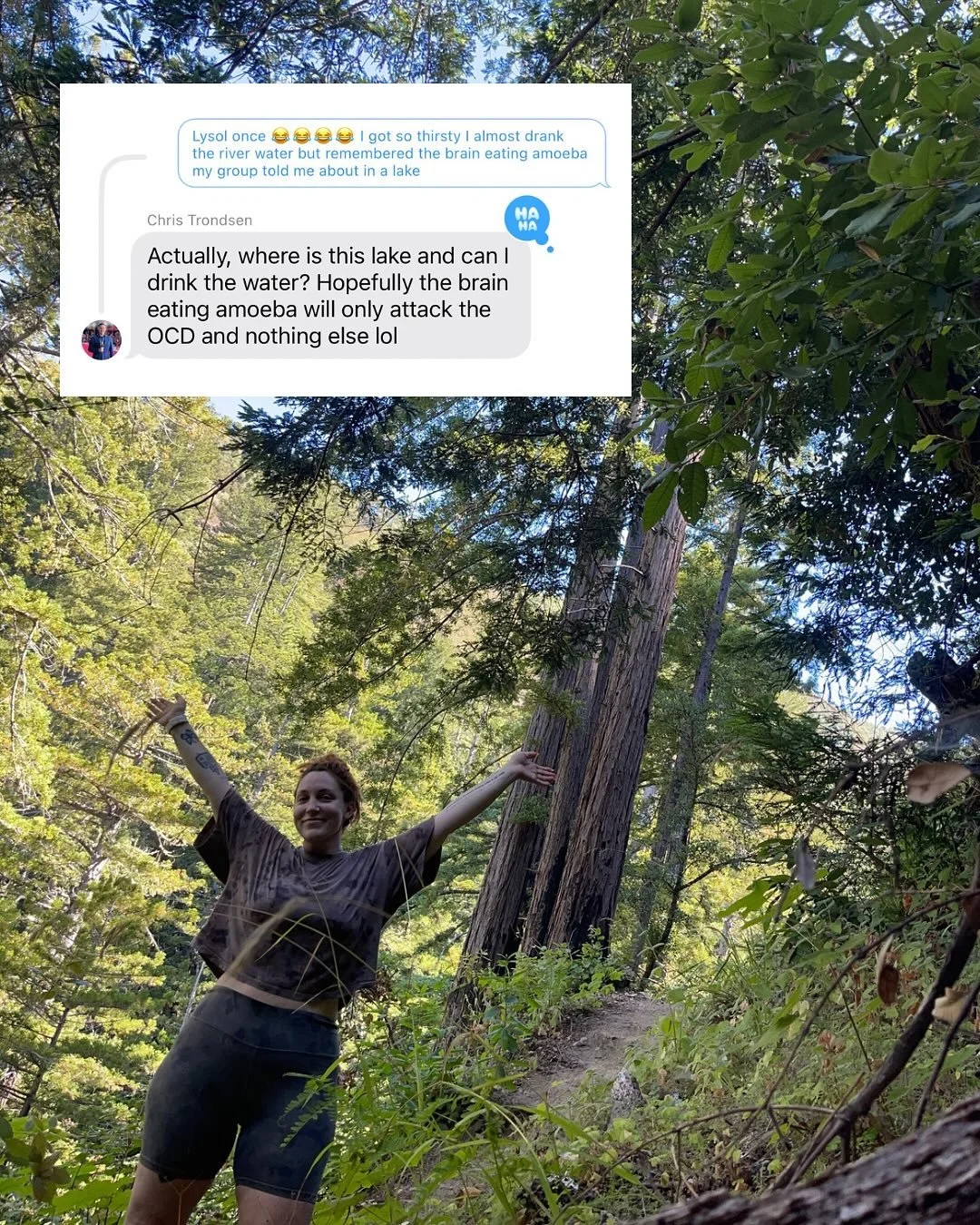 And just like that, @christrondsen wondered, is a brain eating amoeba akin to a lobotomy?! 😂 Hiked 8 miles with nothing in my ears but nature 💚 Had no cell service or WiFi snd 3 days and it was what the soul needed; will share more soon 🌊
.
.
.
.
