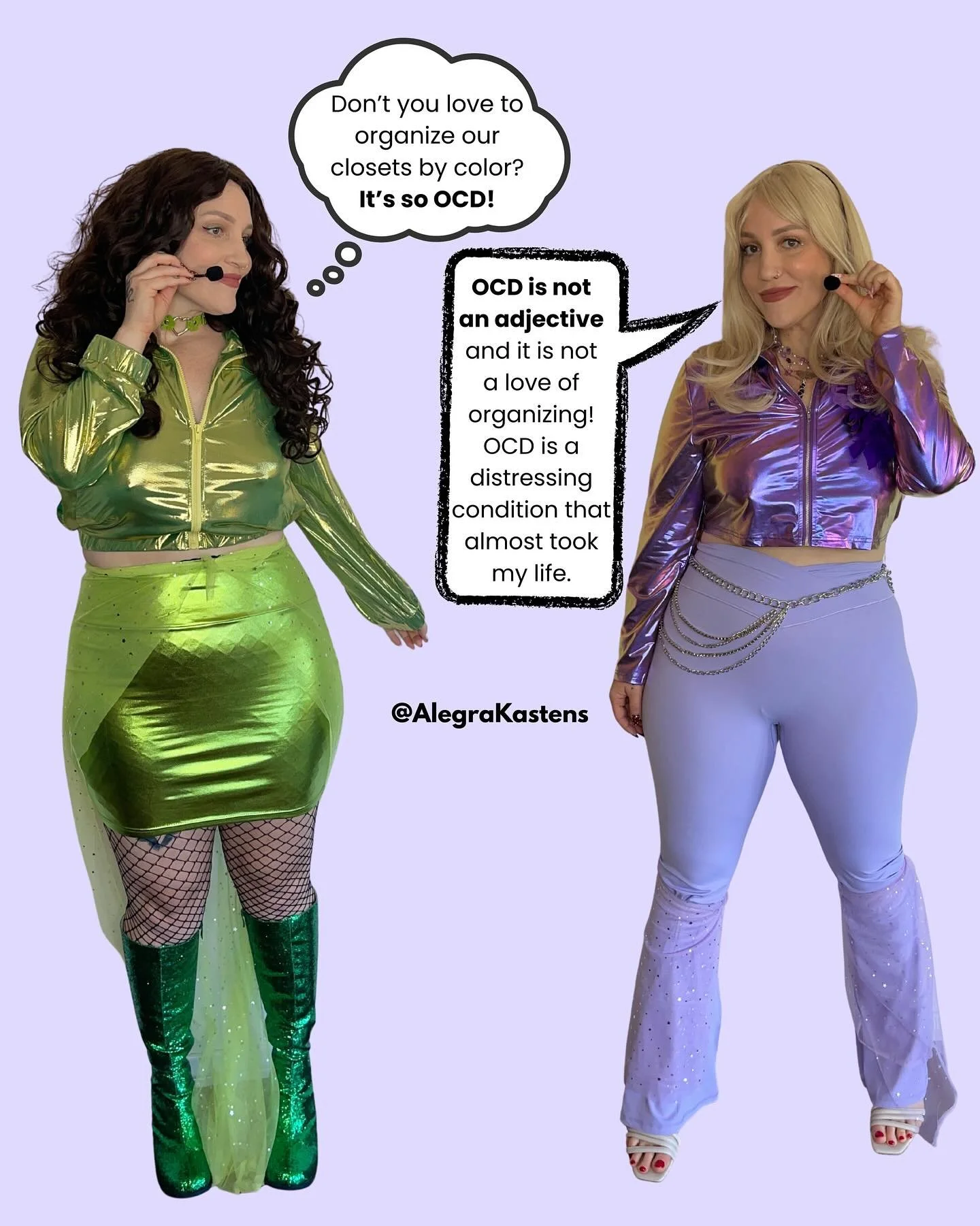 👻 Fifth annual #ObsessivelyEverAfterCostumeContest 🎃
.
💜 RULES 💚:
&bull; Post a picture or reel of yourself on Instagram in any costume
&bull; You MUST reference OCD not being an adjective somehow in the costume
&bull; You must tag @alegrakastens